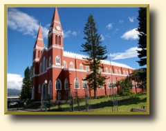 Costa Rica, Grecia town - Red Metal Church